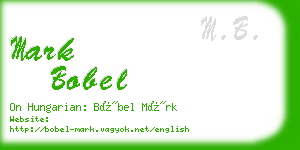 mark bobel business card